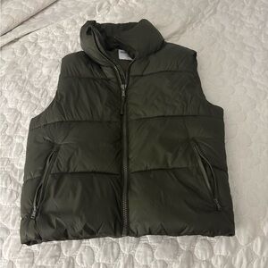 Old Navy Dark Green Quilted Vest